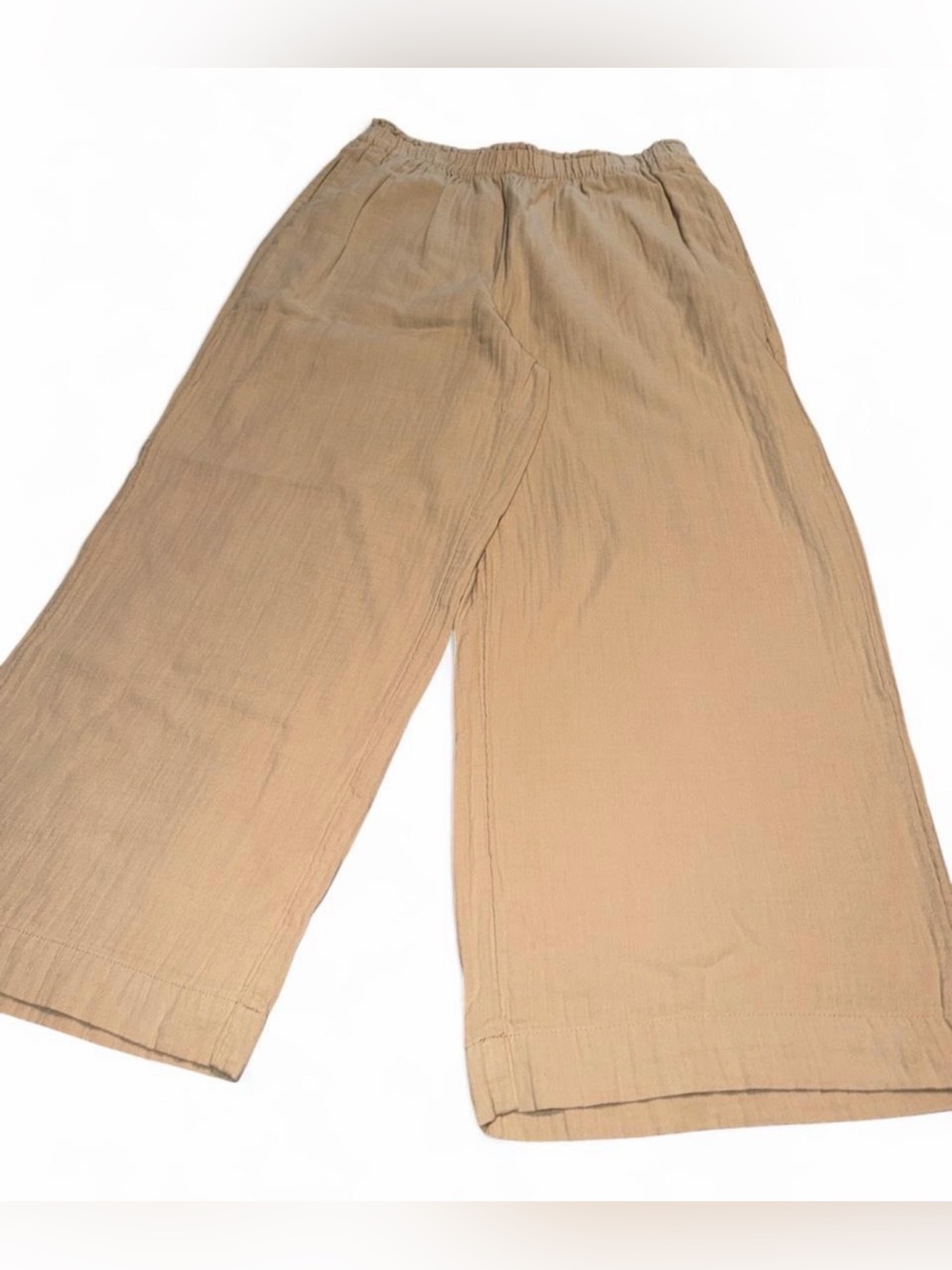 Old Navy Tan Wide-Leg Pull-On Pants